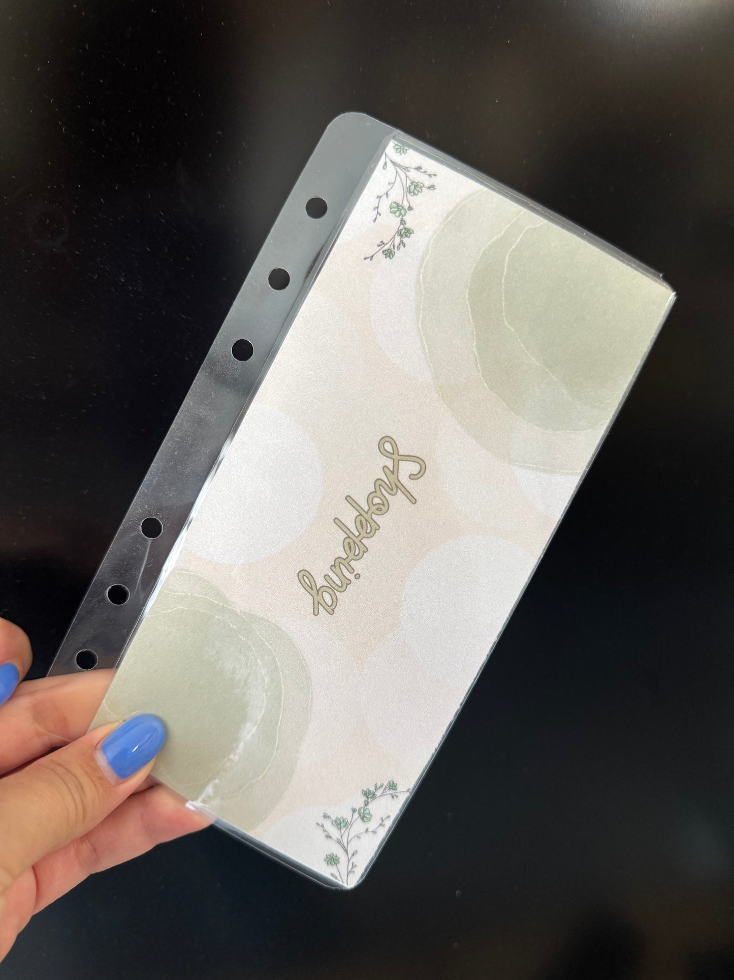 Enveloppes budget faites main A6 – Finition brillante ou mate | Collection Kaki
