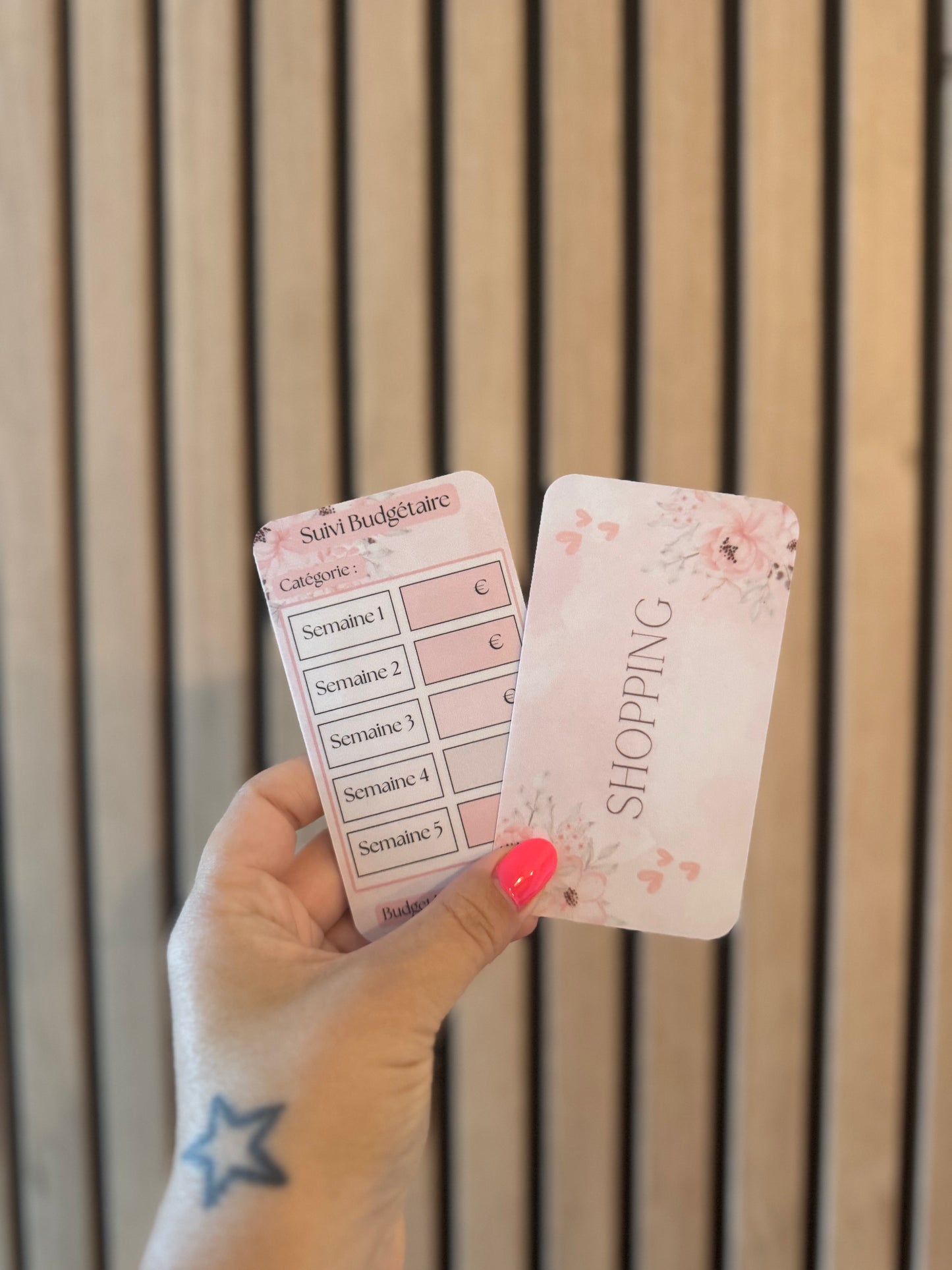 Page de garde A7 « Catégorie » - Rose fleuri