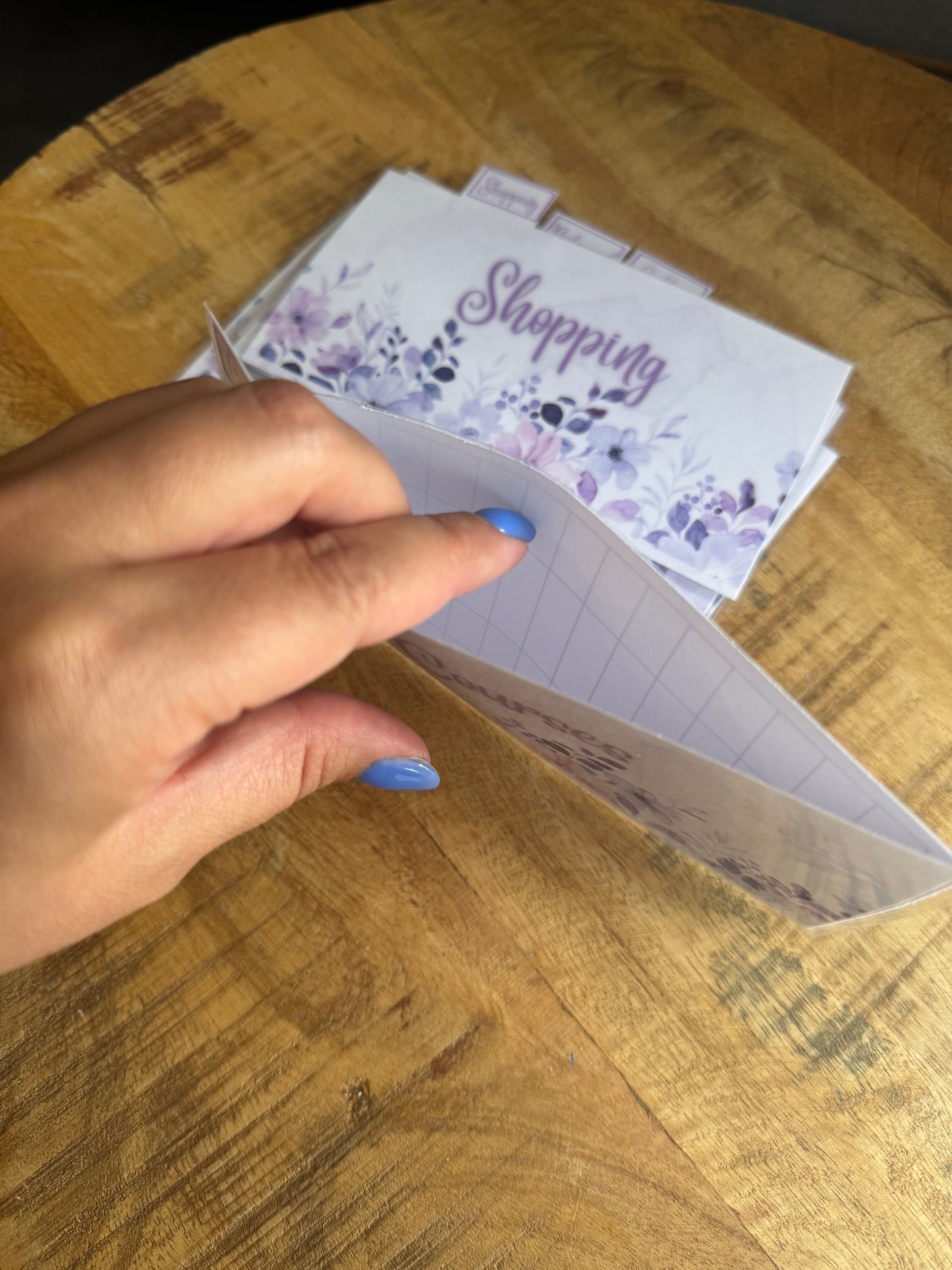 Lot de 6 Enveloppes Portefeuille Personnalisables Violettes