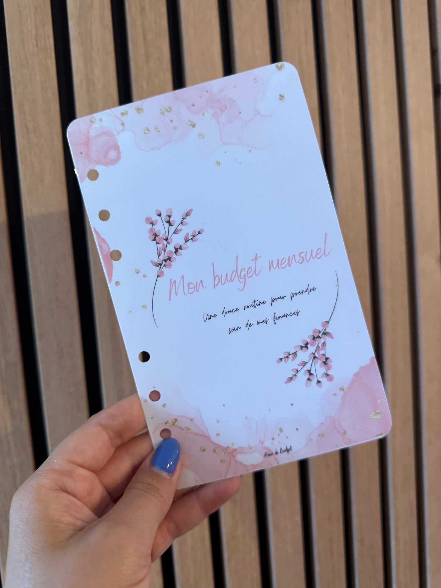 Page de Garde A6 « Couverture » Mon budget Mensuel 🌸