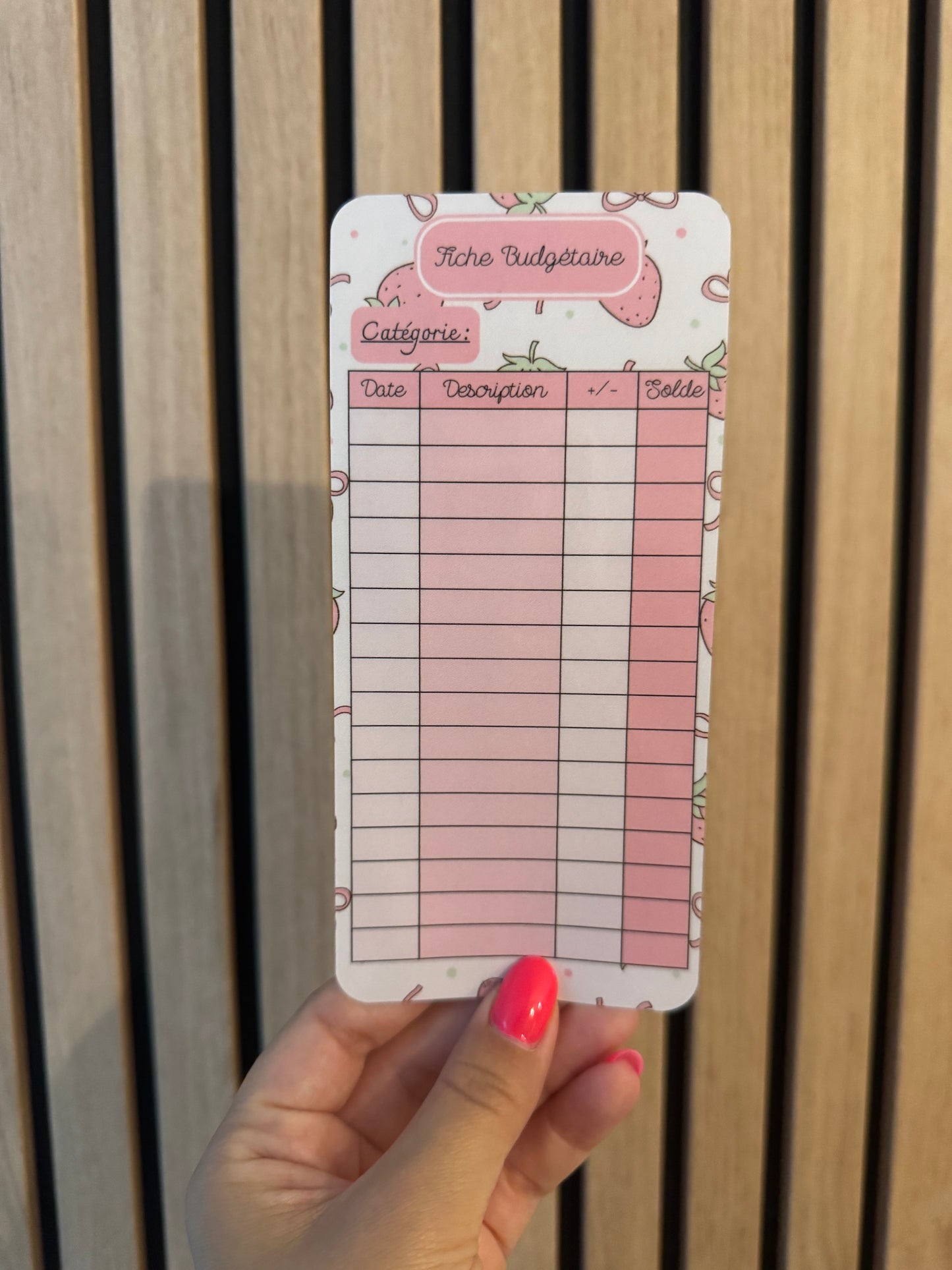 Tracker suivi budgétaire - Douceur Fraise 🍓