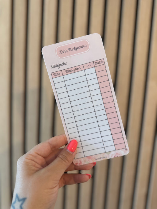 Tracker suivi budgétaire - Design Fleuri Pastel
