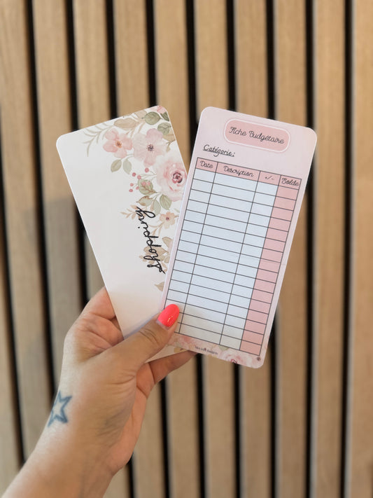 Tracker suivi budgétaire - Design Fleuri Pastel