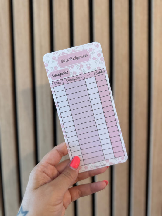 Tracker suivi budgétaire - Pinky Flower