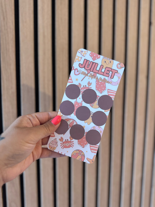 ☀️ Juillet en Douceur : Mini Tracker Budget à Gratter ☀️
