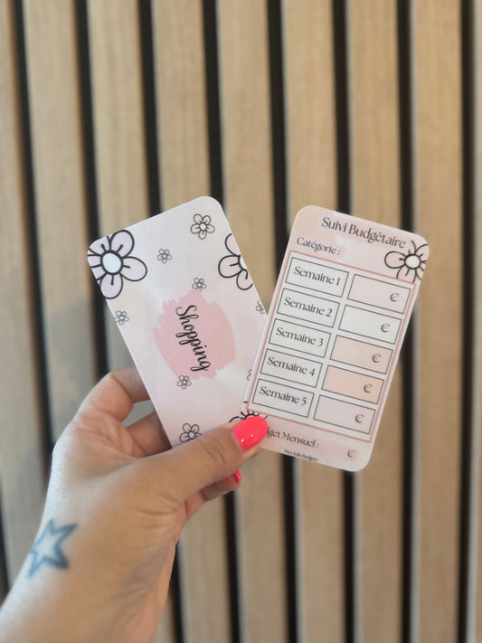Page de garde A7 « Catégorie » - Pétales Rose