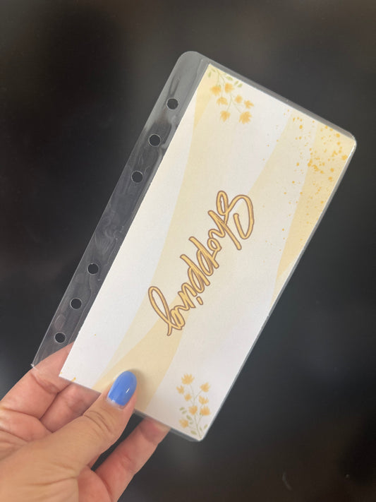 Enveloppes budget faites main A6 – Finition brillante ou mate | Collection Jaune