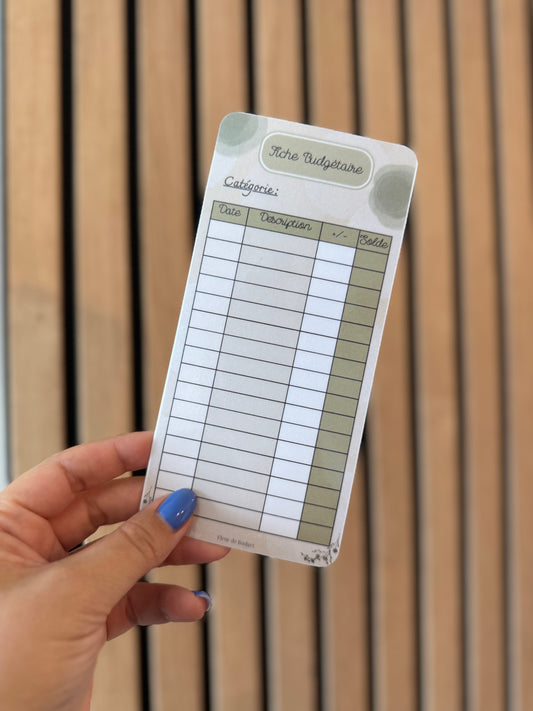 Tracker suivi budgétaire Kaki 💚