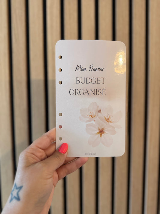 Page de Garde A6 « Couverture » fleurie beige