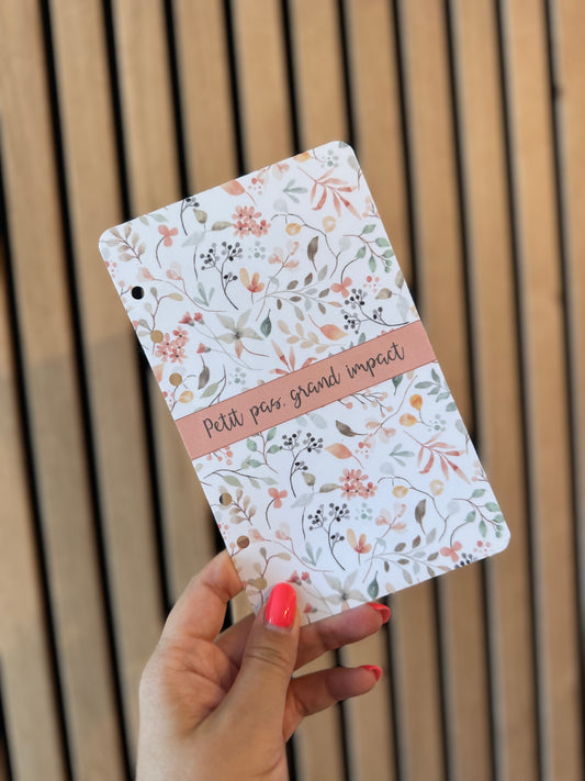 Page de Garde A6 « Couverture » - Corail floral
