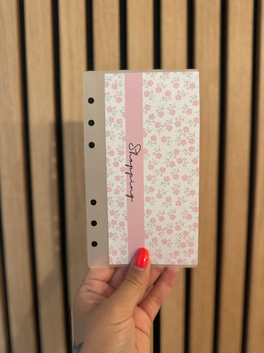 Enveloppes budget faites main A6 – Finition brillante ou mate | Collection Pinky Flower