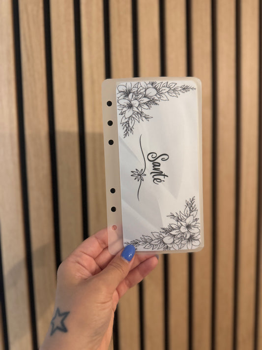 Enveloppes budget faites main A6 – Finition brillante ou mate | Collection noir & blanc