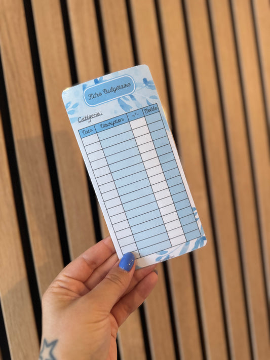 Tracker suivi budgétaire Bleu 💙