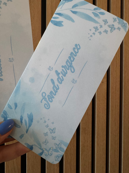 Page de Garde A6 - Collection Bleue