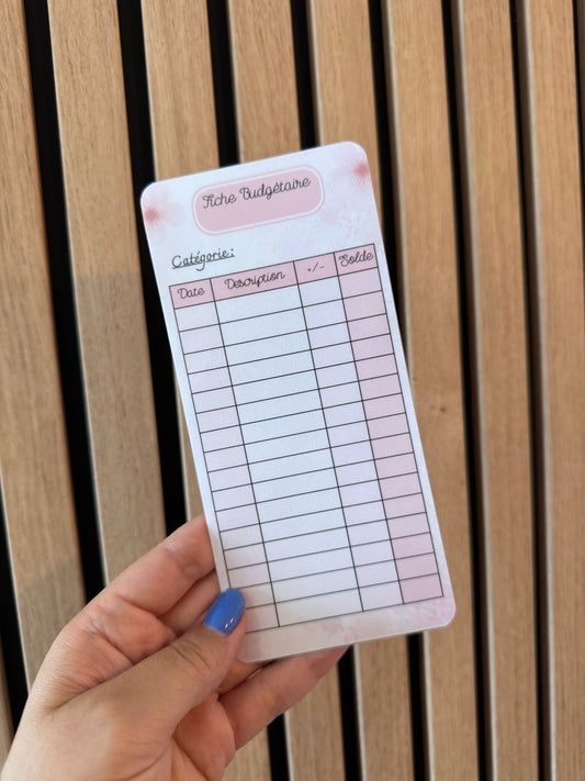 Tracker suivi budgétaire Rose 💖