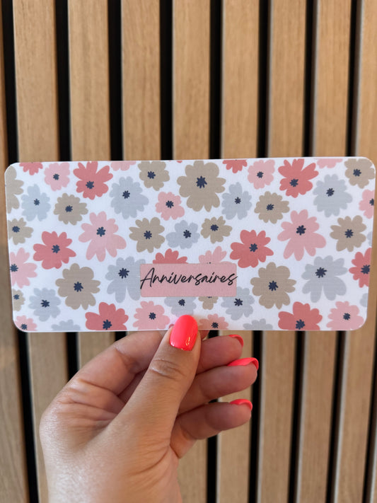 Page de Garde A6 - Catégories Fleuris multicolores 💐