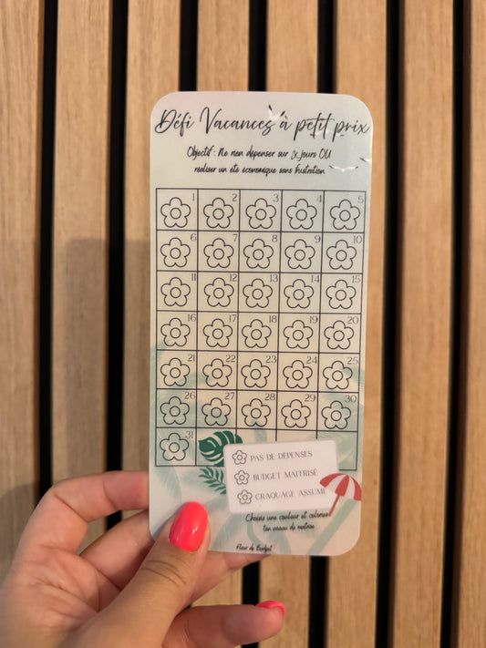 Tracker défi Vacances à petits prix