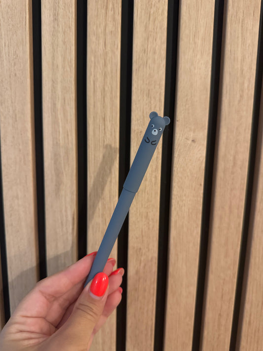 Stylo Animaux ( Couleur bleue )