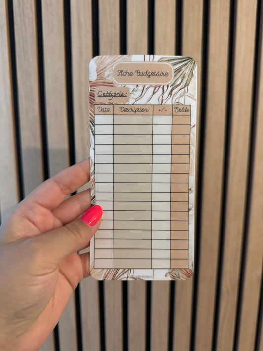 Tracker suivi budgétaire - Bohème Style