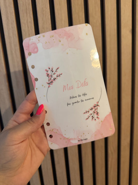 Page de Garde A6 « Couverture » Mes Défis 🌸